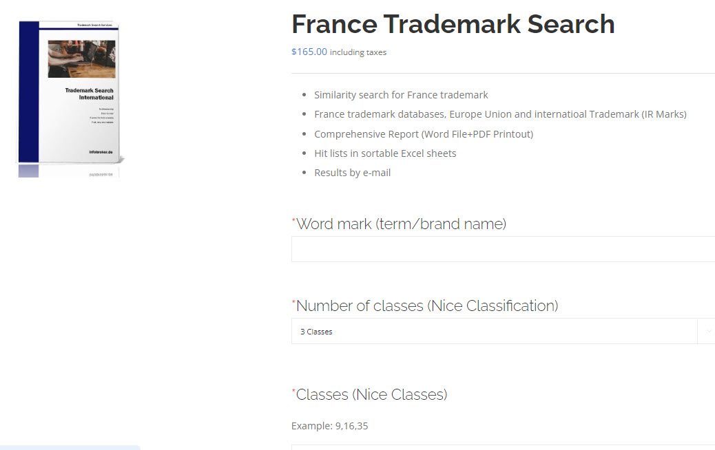 Trademark Search France - Europe