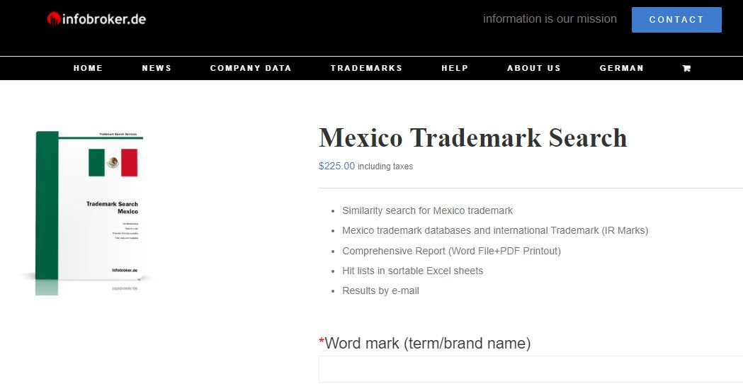 Trademark Search Mexico