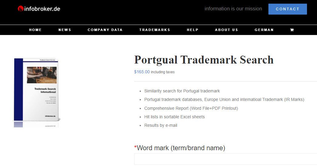 Trademark Search Portugal