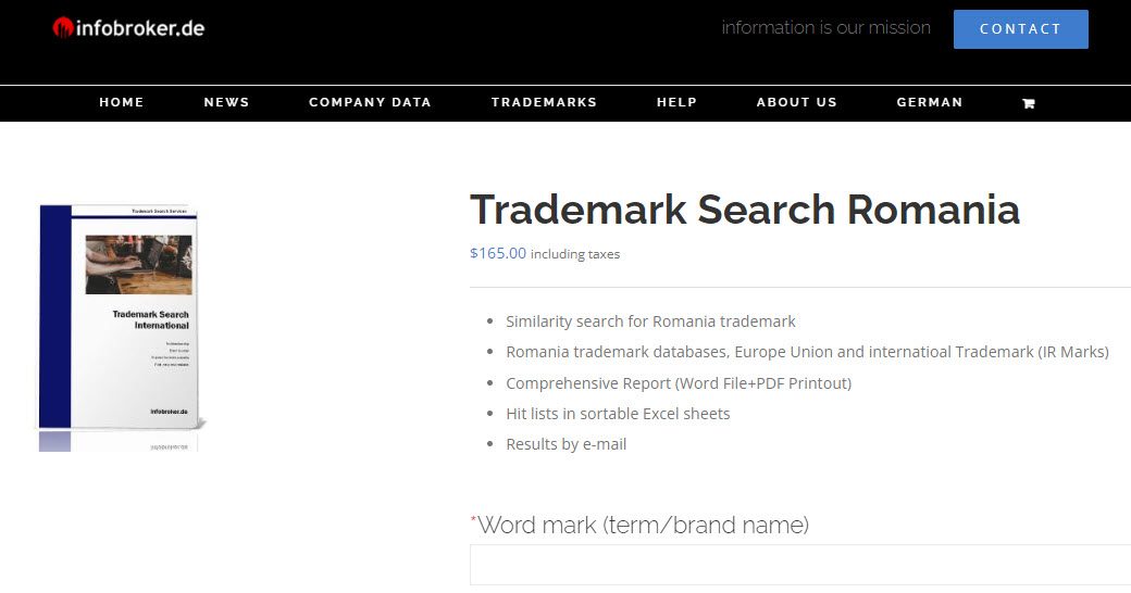 Trademark Search Romania