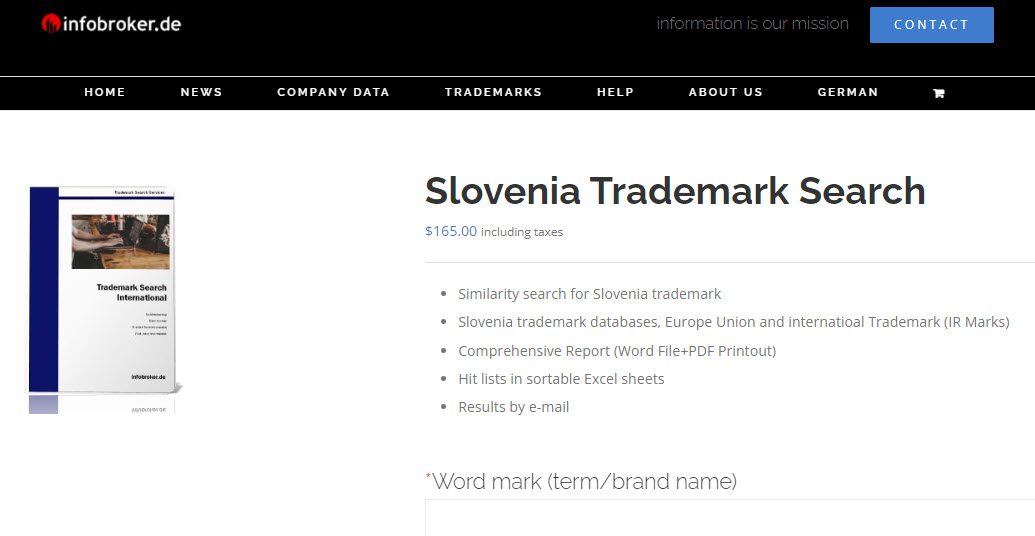 Trademark Search Slovenia